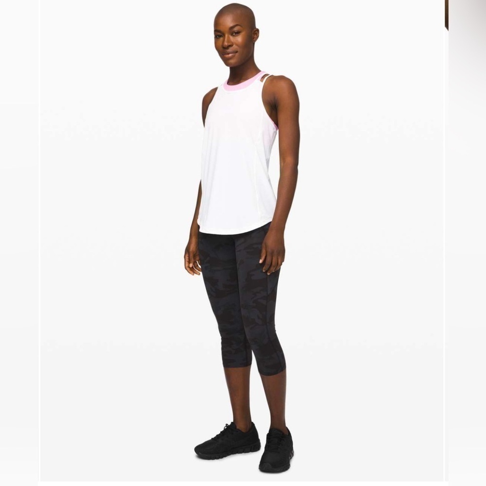 Lululemon Fast and Free Crop II 19" *Non-Reflective
Incognito Camo Multi Grey